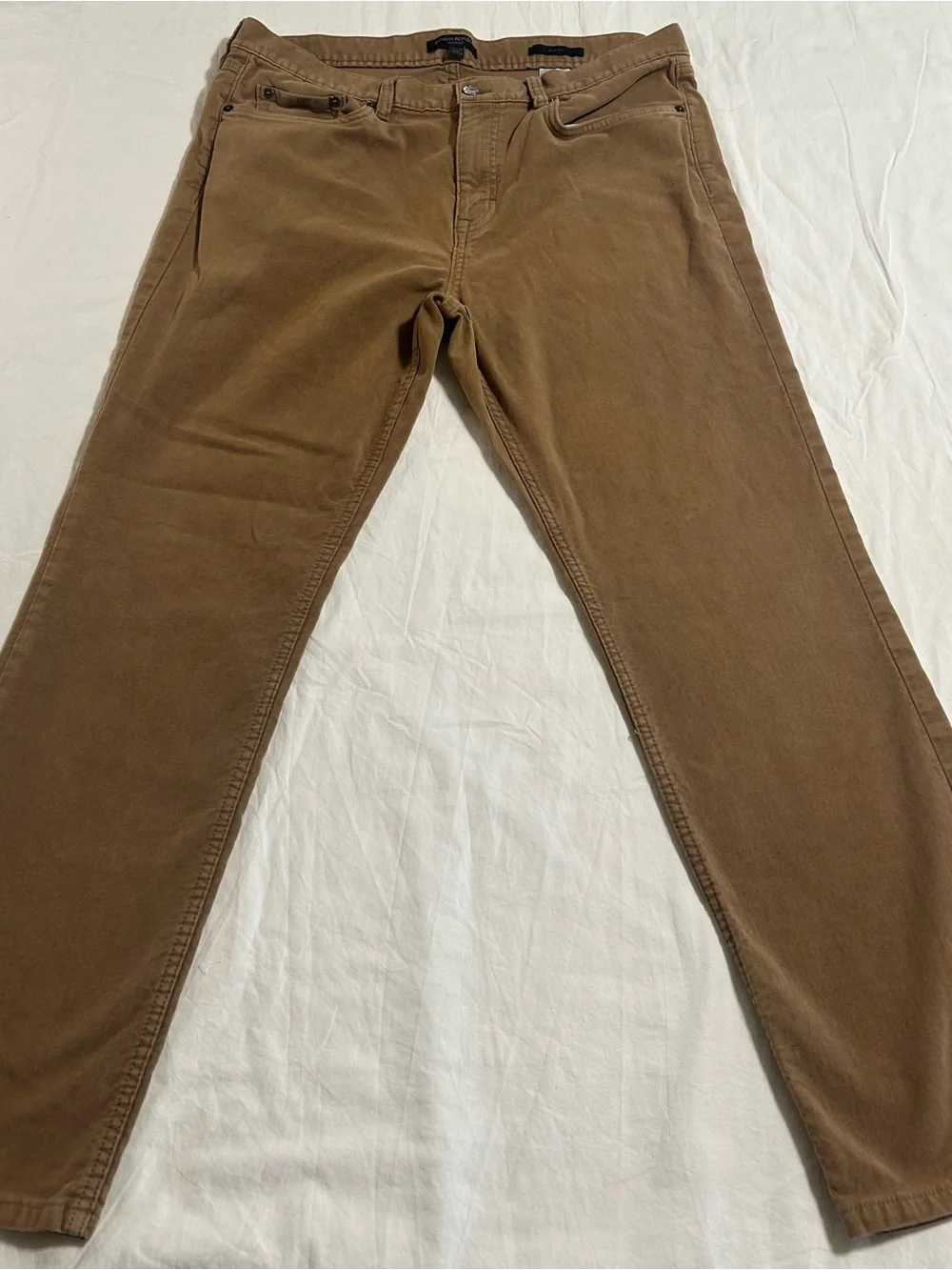 Banana Republic Traveler Brown Straight Leg Pants Men’s 35x30 Stretch